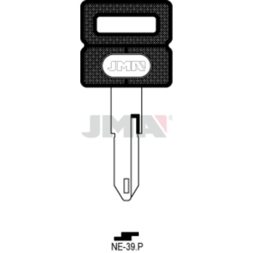 Chei Otel Plastic Negru NE-39.P